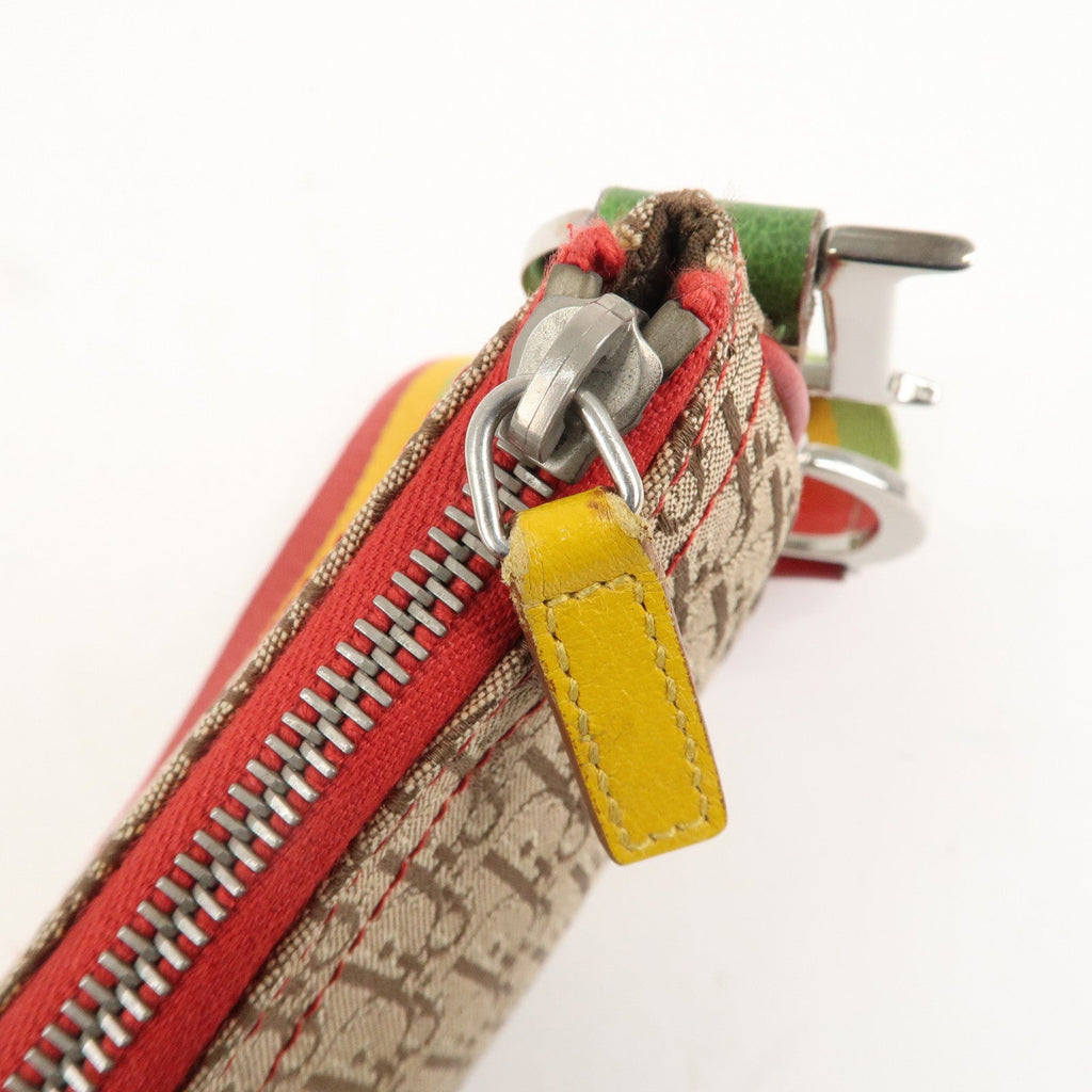 Christian Dior Rasta Torotter Canvas Leather Shoulder Bag