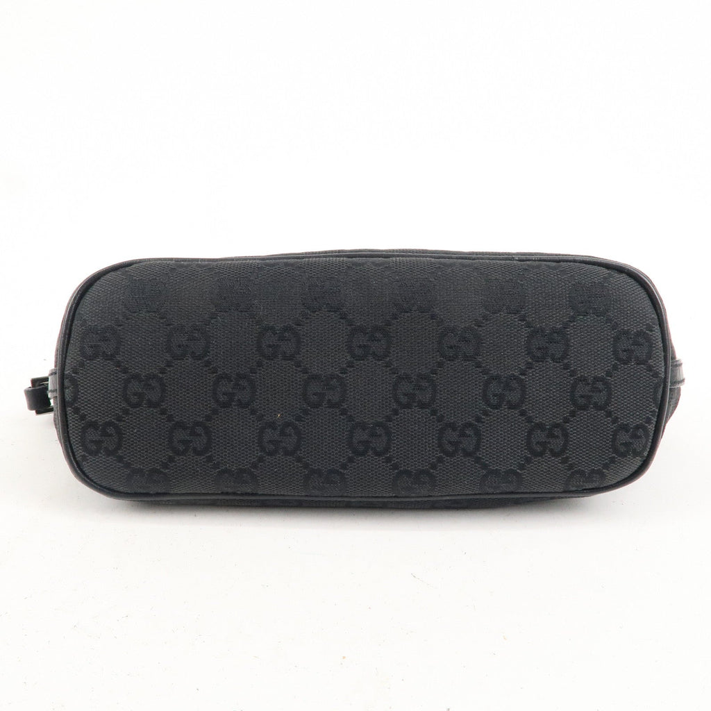 GUCCI Set of 2 Boat Bag GG Canvas Leather Pouch 07198 039.1103