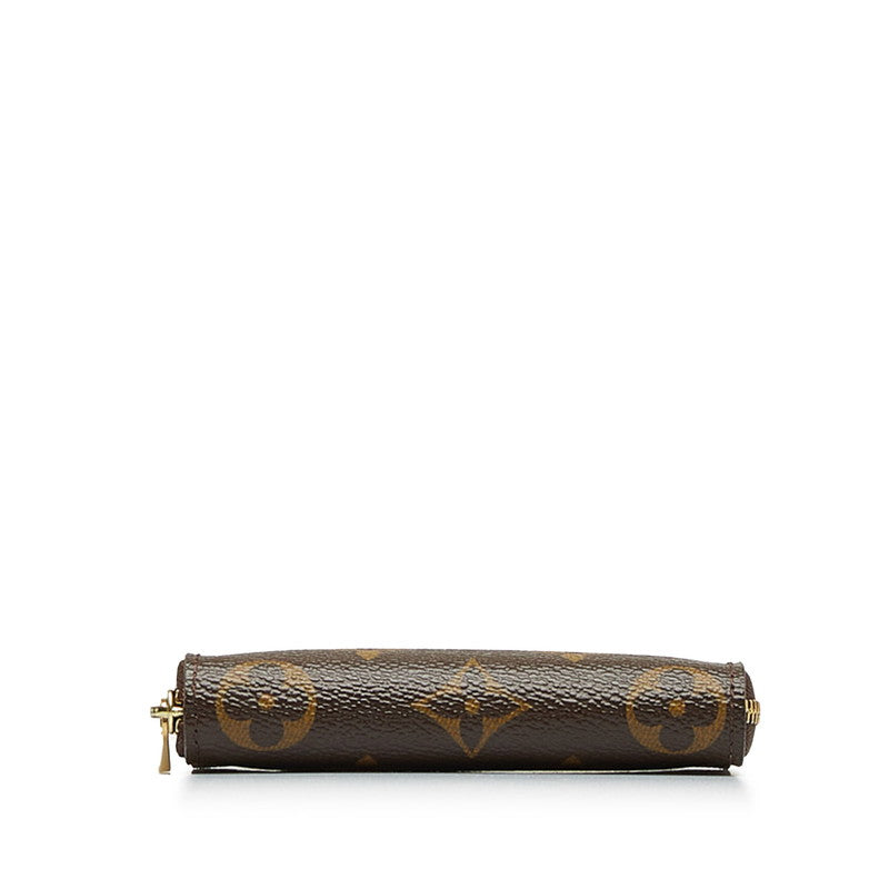 Louis Vuitton Monogram Zippe Coinpass Coincase M60067 Brown PVC Leather  Louis Vuitton