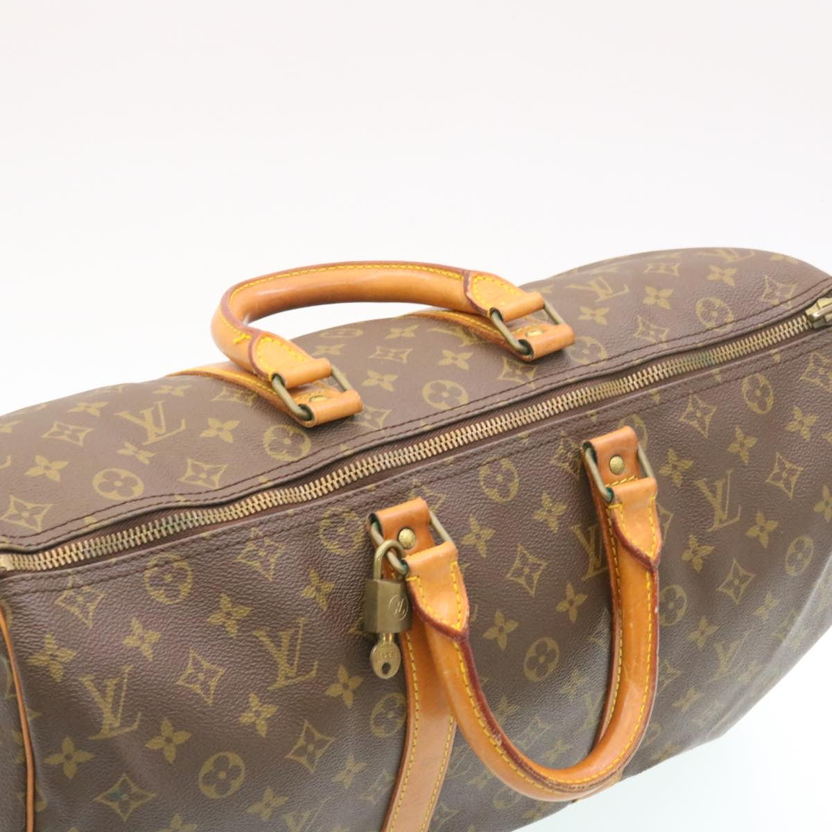 Louis Vuitton Brown Canvas Keepall 45 travel bag