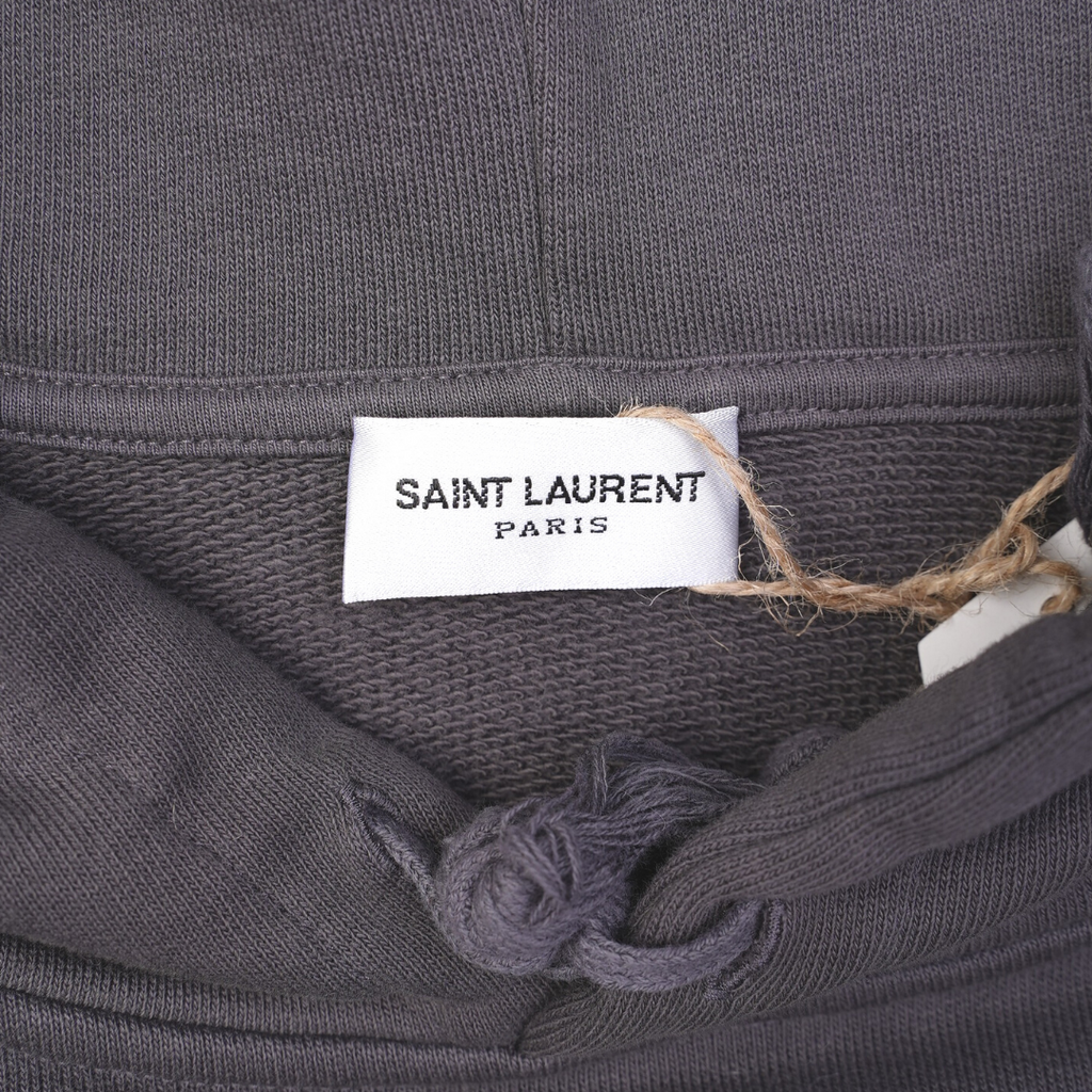 Saint Laurent Womens Malibu Hoodie Grey S
