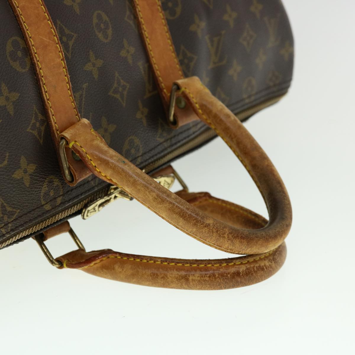 Louis Vuitton Brown Canvas Keepall 45 travel bag