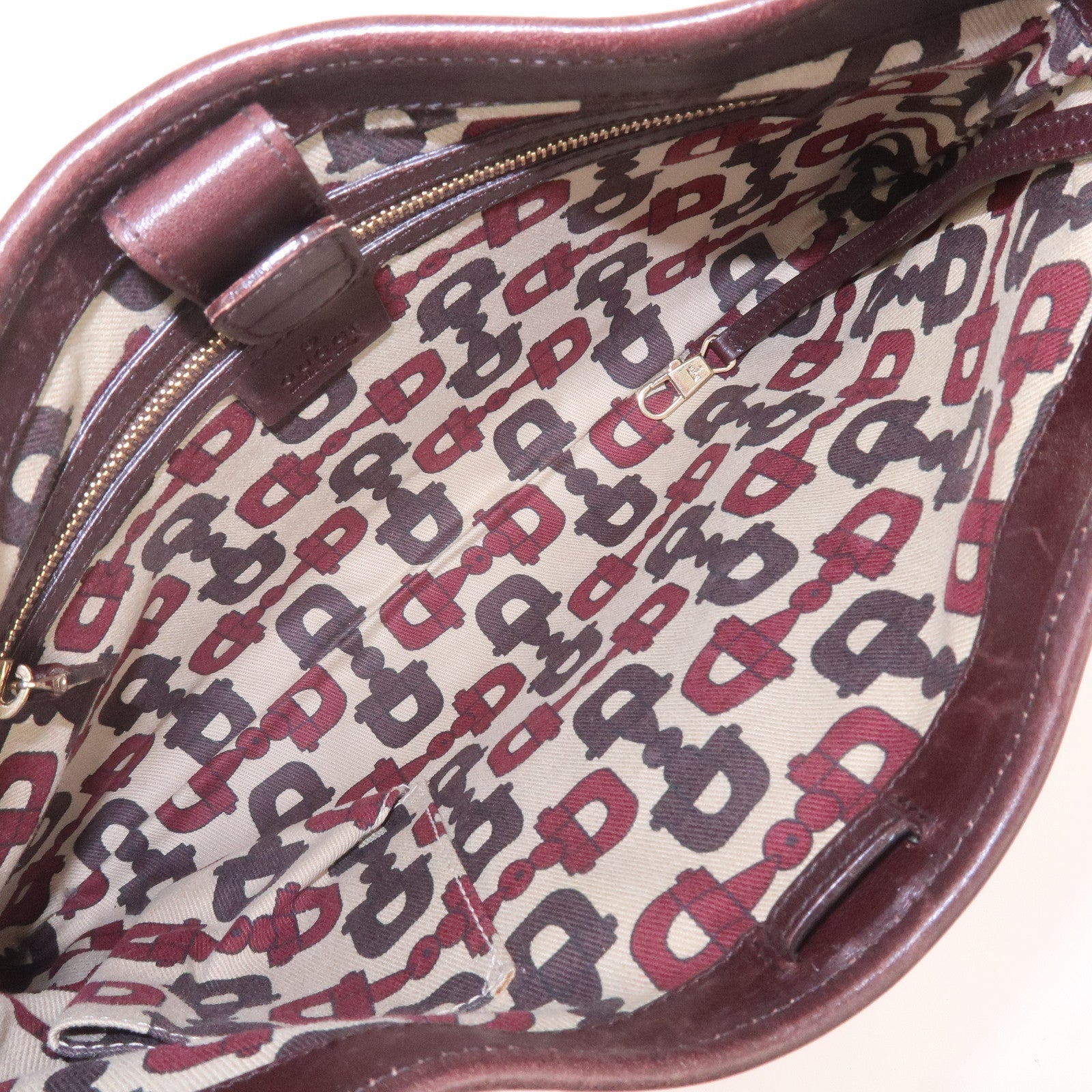 GUCCI Guccissima Leather Shoulder Bag Hand Bag Dark Brown 145778