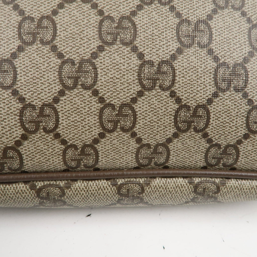 GUCCI Old Gucci GG Plus Leather Shoulder Bag Beige 97.02.068