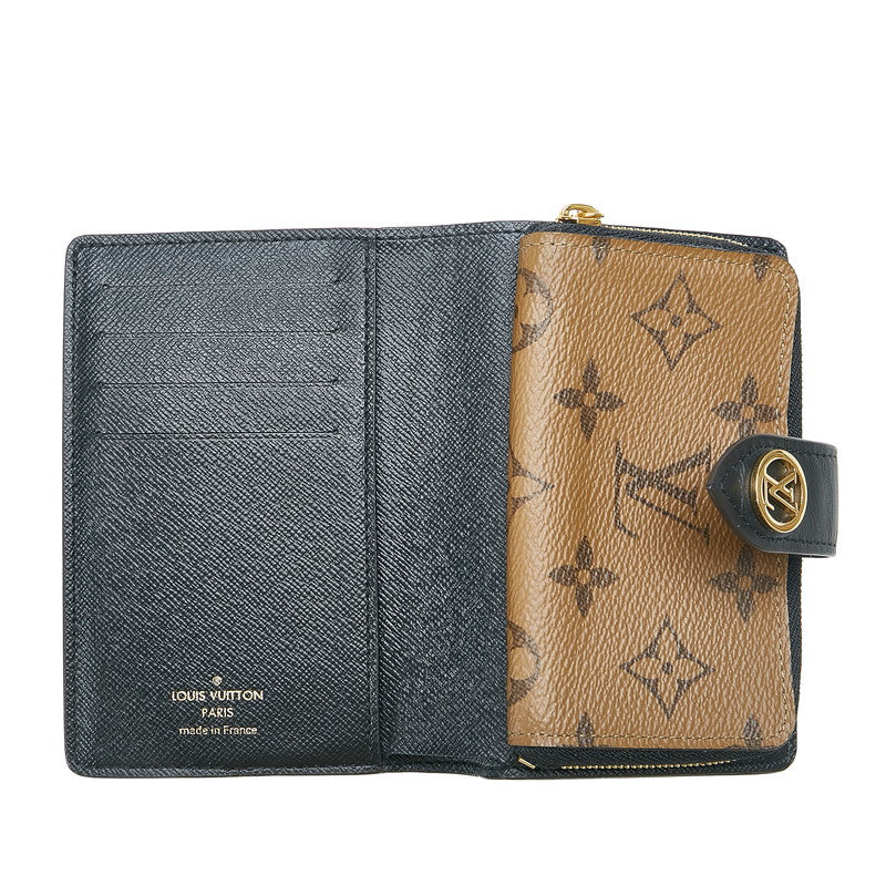 Louis Vuitton Monogram Giant Reverse Portfolio Juliet Double Folded Wallet M69432 Marlon Brown Gold PVC Leather  Louis Vuitton