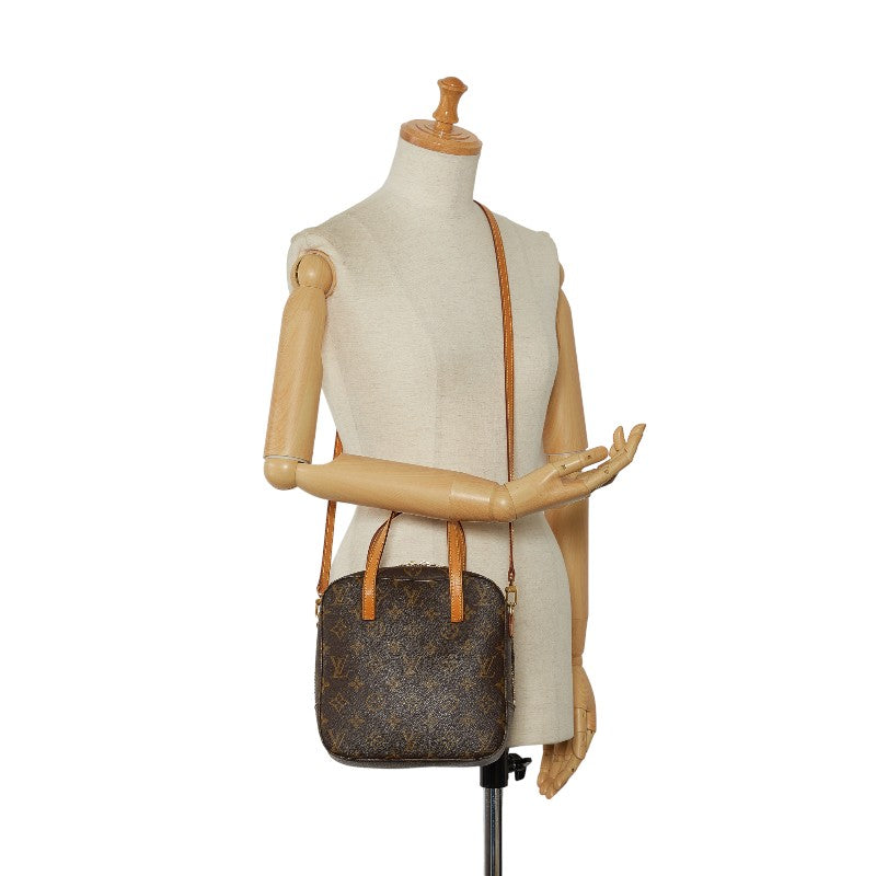 Louis Vuitton Monogram M47500 Handbag PVC/Leather Brown