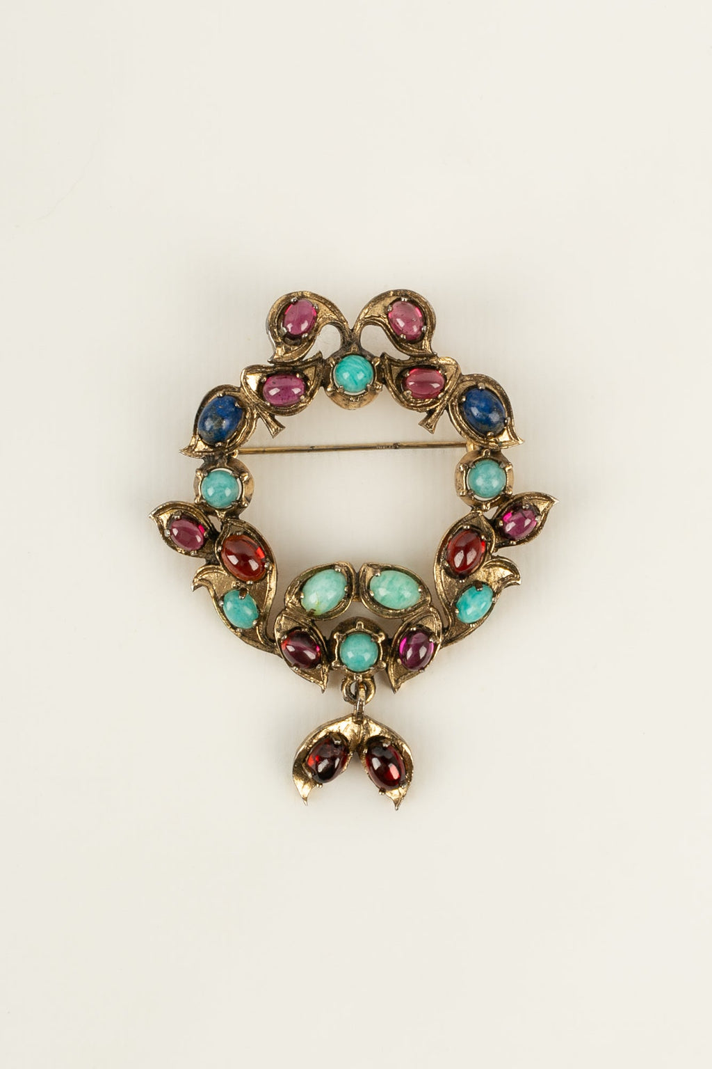 Broche en pâte de verre Dior