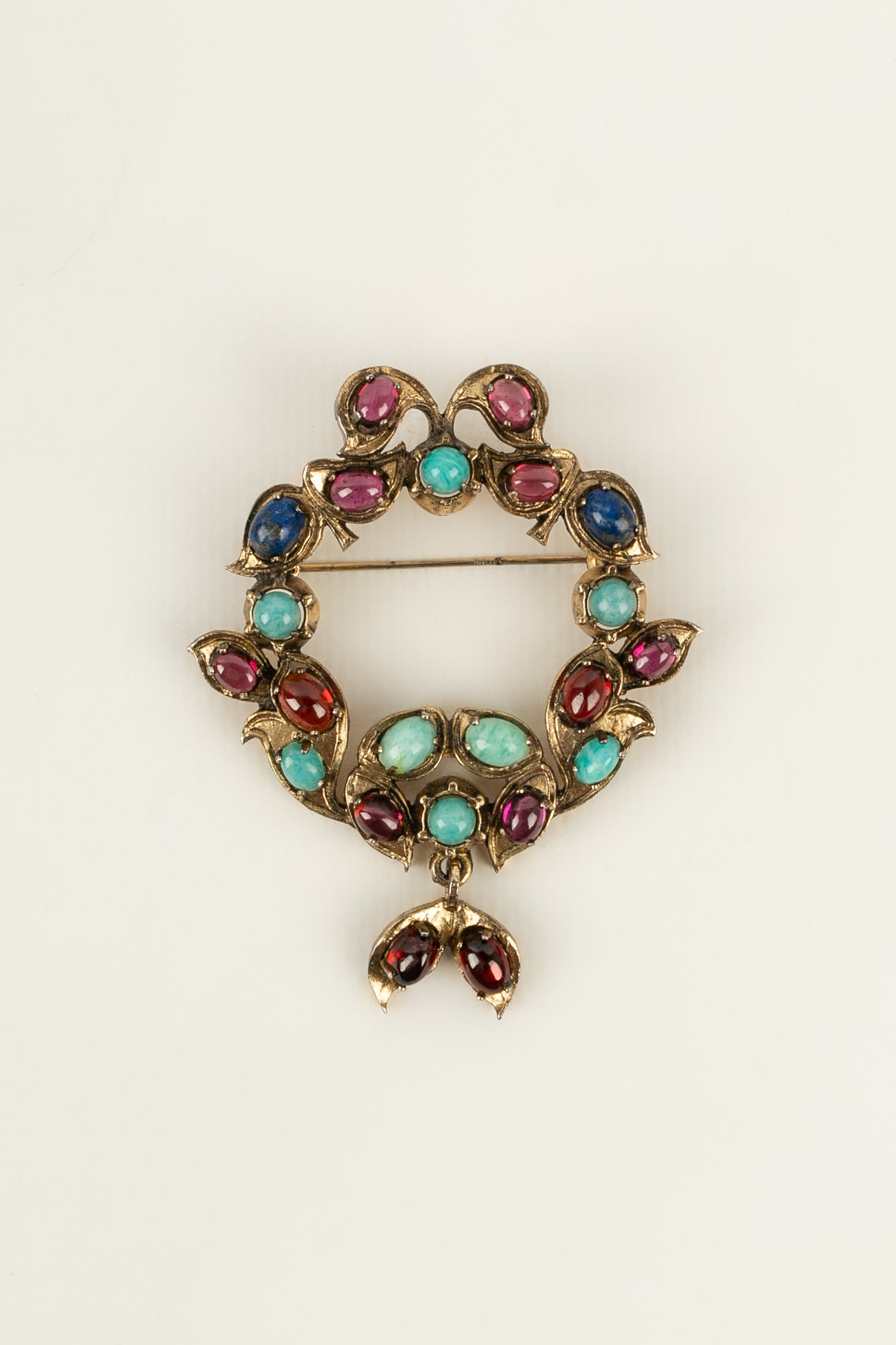 Broche en pâte de verre Dior