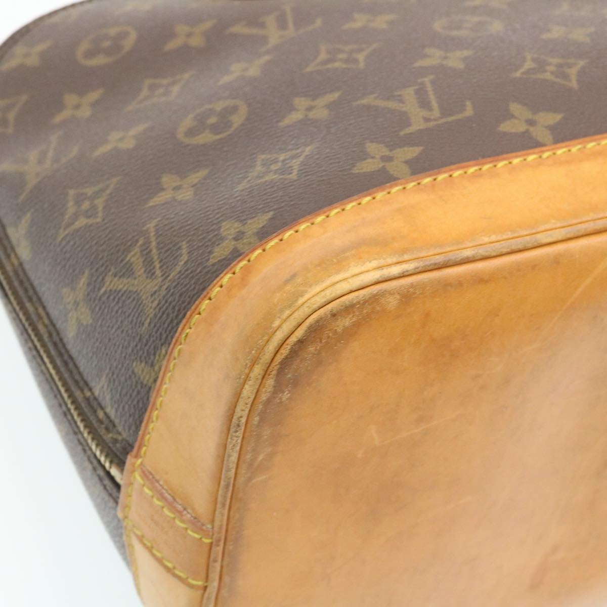 Louis Vuitton Brown Canvas Alma handbag bag