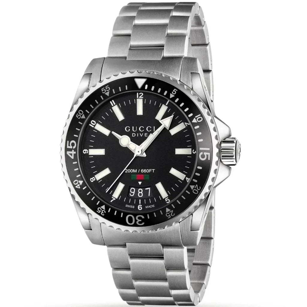 Gucci Dive Men's Black Watch YA136301A