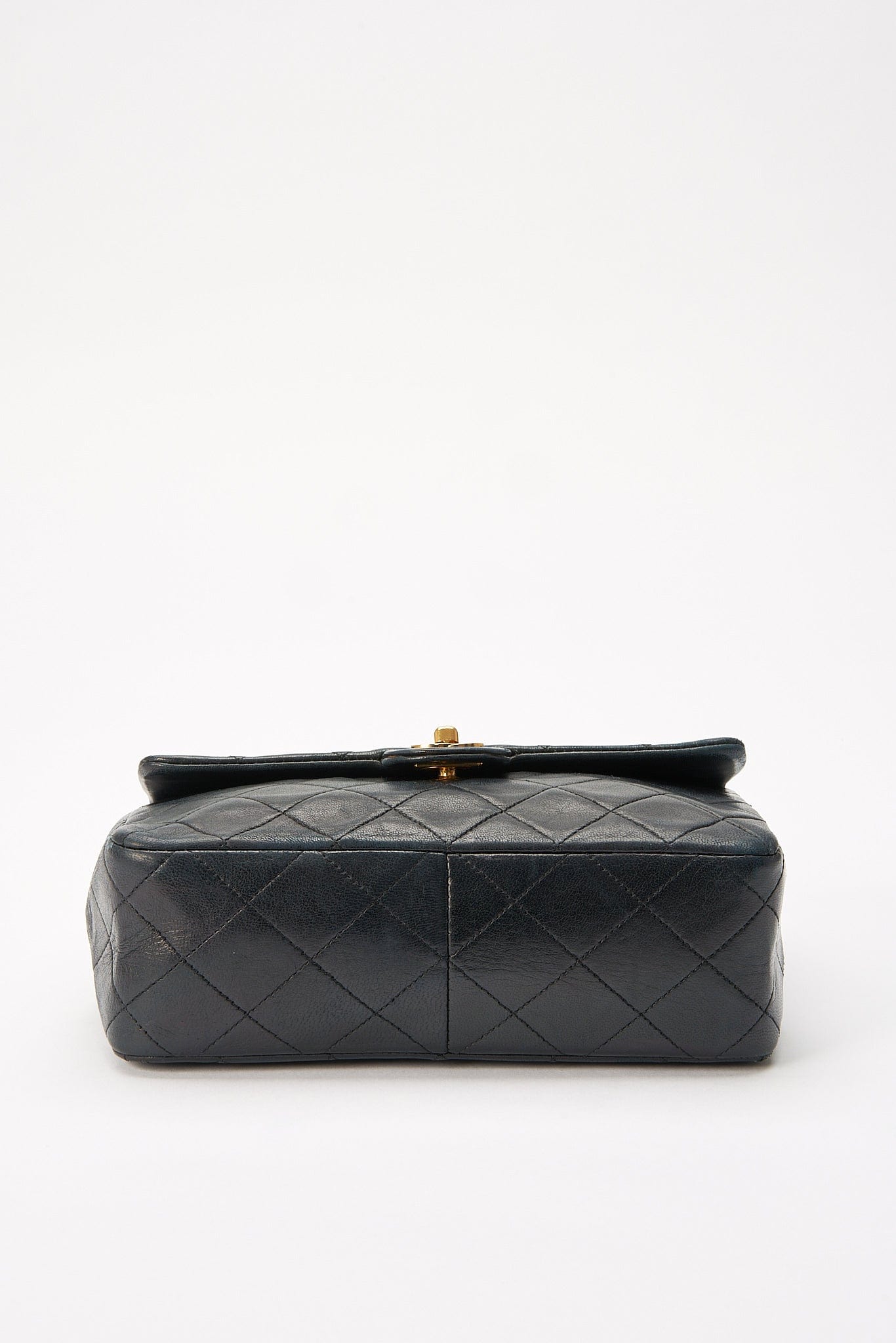 Chanel Classic Flap Small Square Bag - Navy