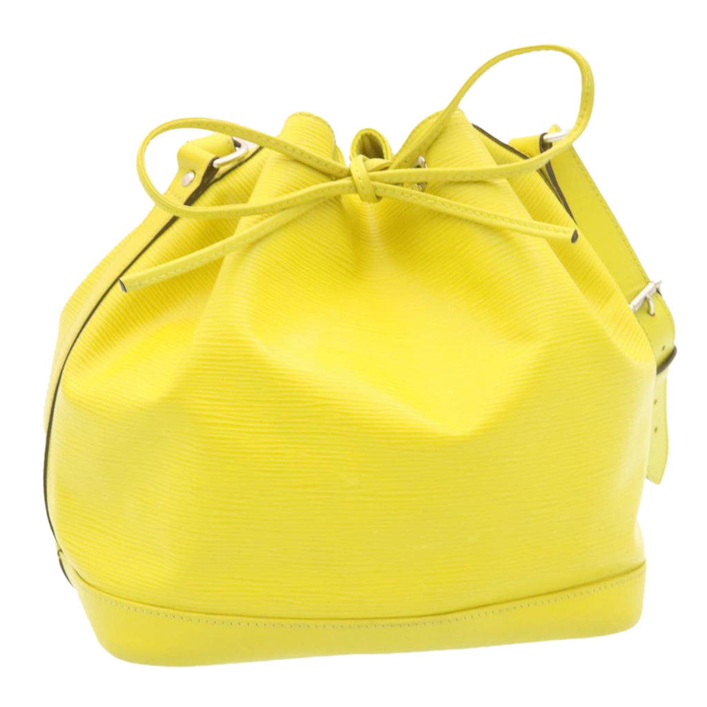 Louis Vuitton Yellow Leather Petit Noe shoulder bag
