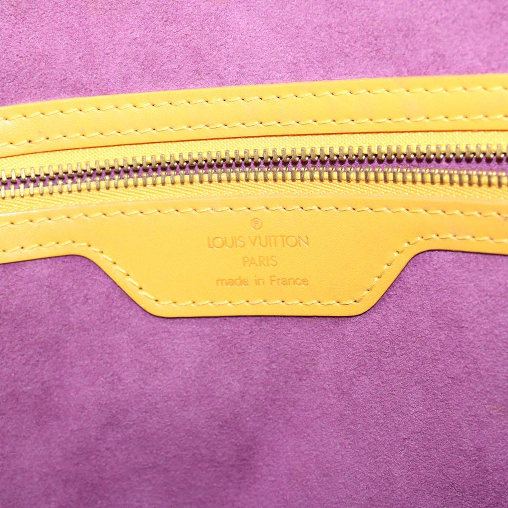Louis Vuitton Yellow Leather Saint Jacques shoulder bag