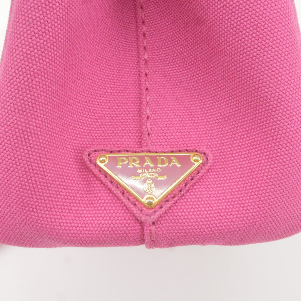 Prada Canapa Mini Canvas 2Way Bag Shoulder Bag Hand Bag Pink