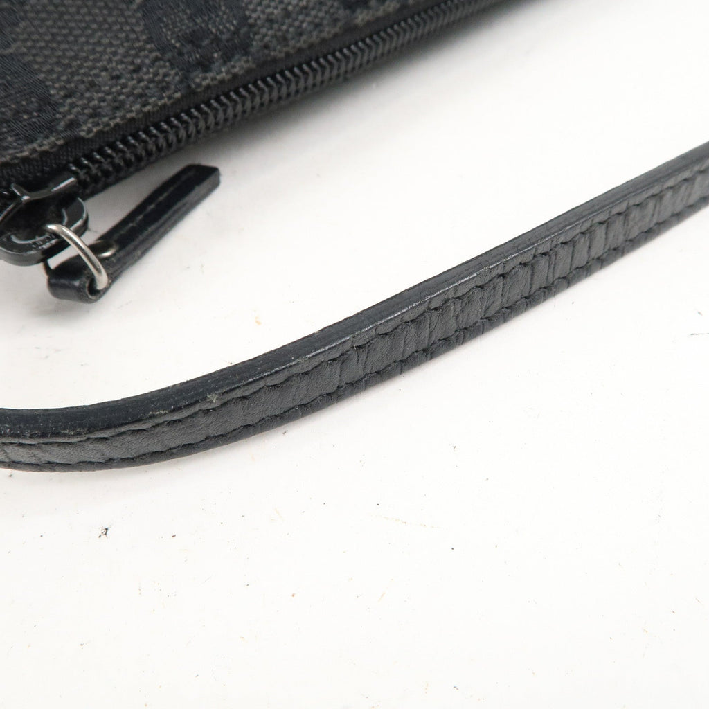 GUCCI Set of 2 Boat Bag GG Canvas Leather Pouch 07198 039.1103