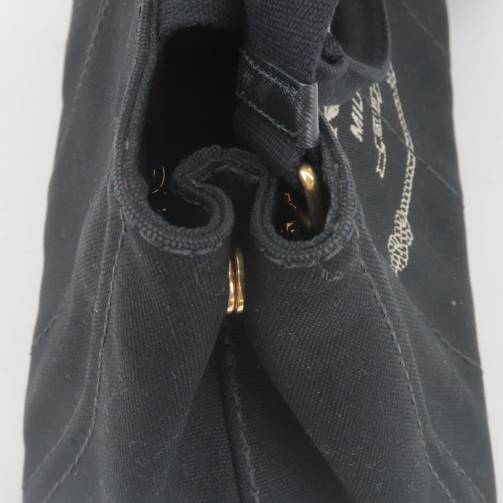 Prada Canapa Mini Canvas 2Way Bag Shoulder Bag Black B2439G