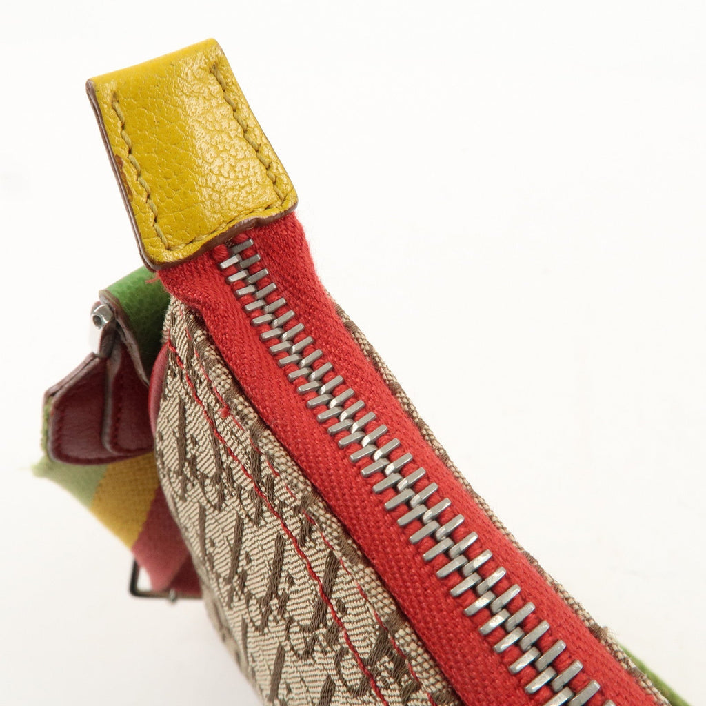 Christian Dior Rasta Torotter Canvas Leather Shoulder Bag
