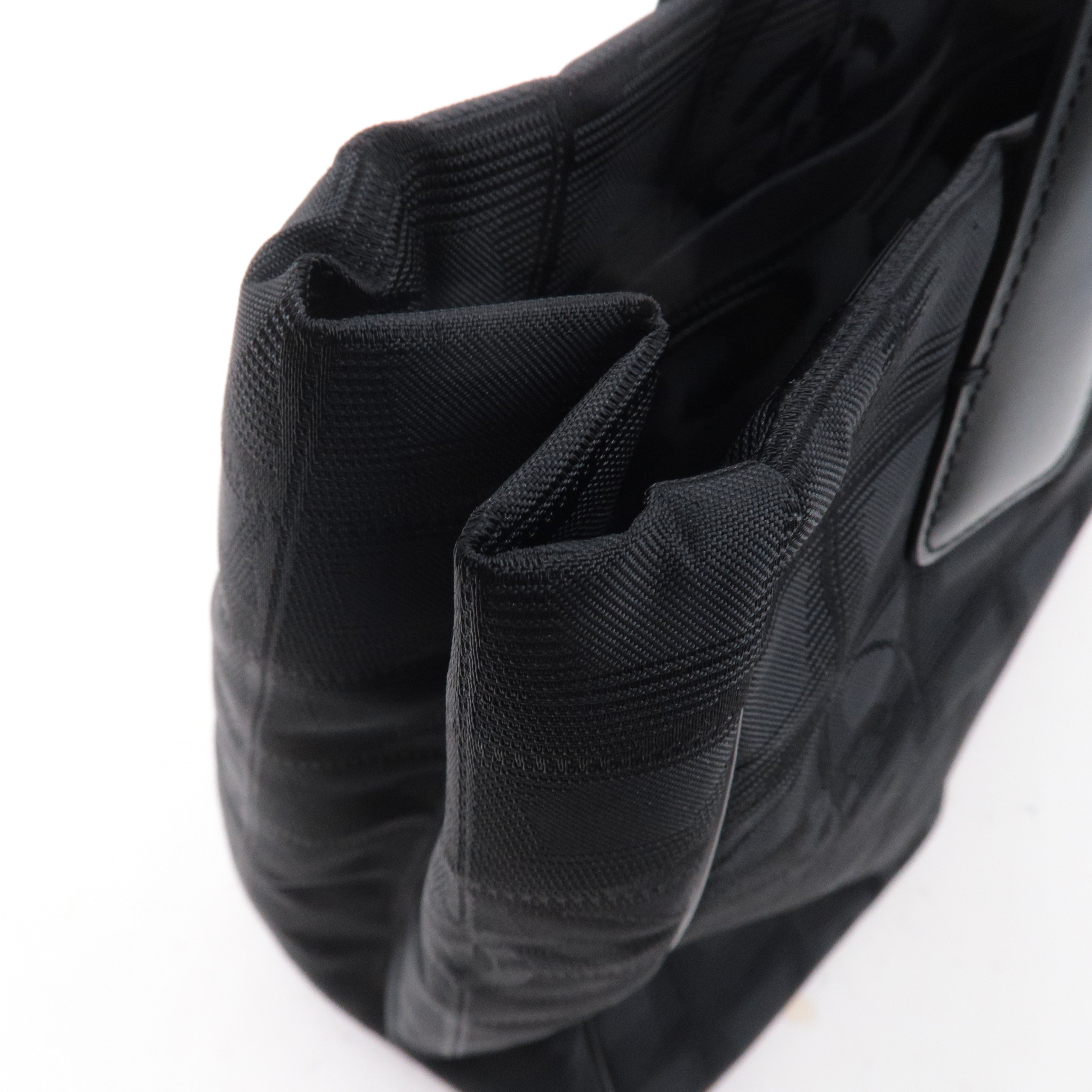 CHANEL New Travel Line Nylon Jacquard PM Tote Bag Black A20457