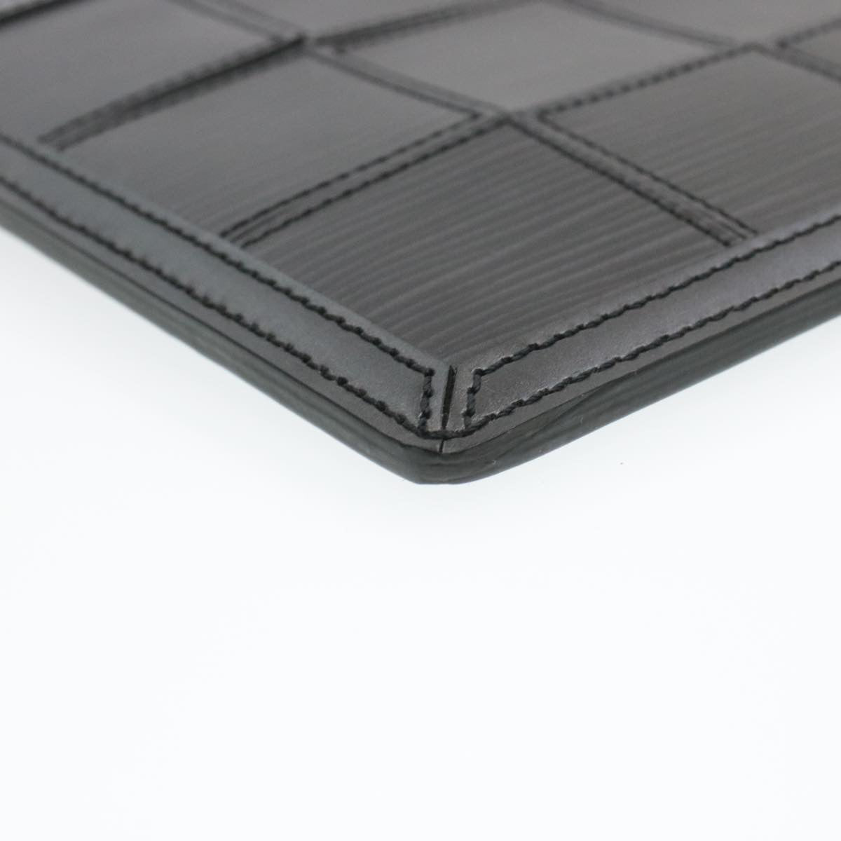 Louis Vuitton Black Steel Pochette accessoires clutch bag