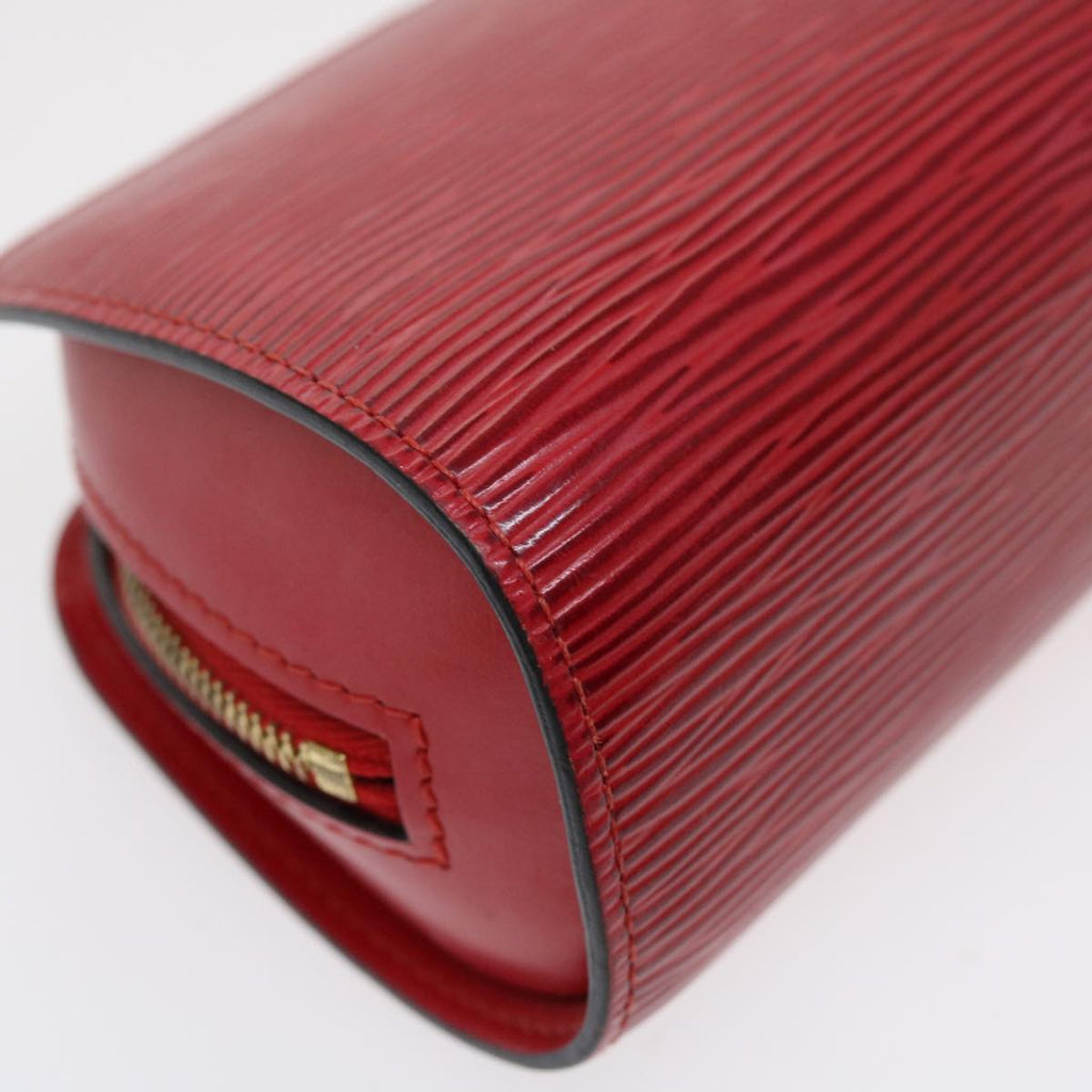 Louis Vuitton Red Leather Dauphine clutch bag