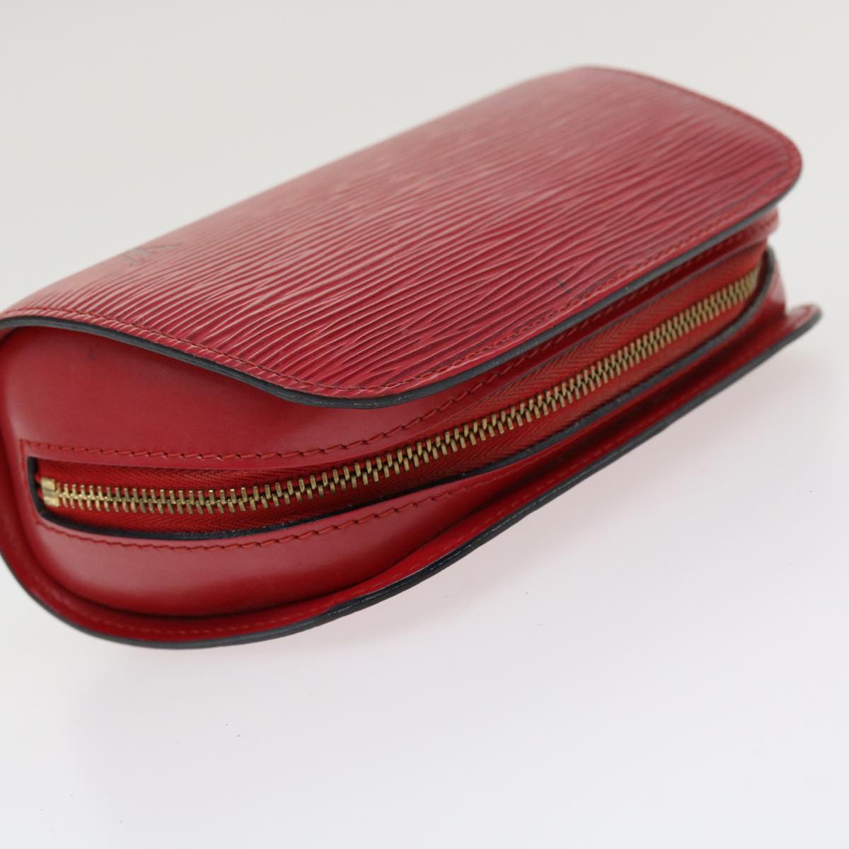 Louis Vuitton Red Leather Dauphine clutch bag