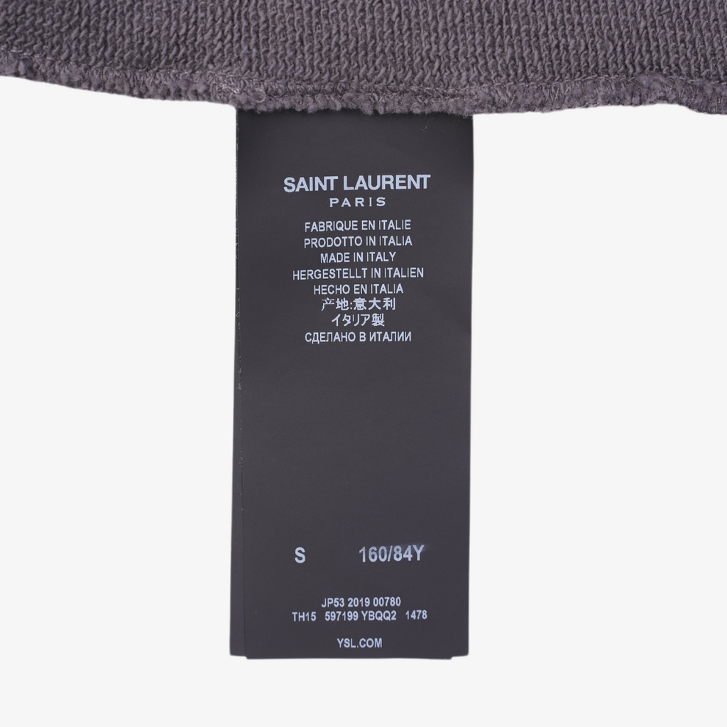 Saint Laurent Womens Malibu Hoodie Grey S