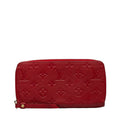 Louis Vuitton Monograms Portfolio Clementine Roundfassner Long Wallet M60169 Red Leather Ladies Louis Vuitton (London)