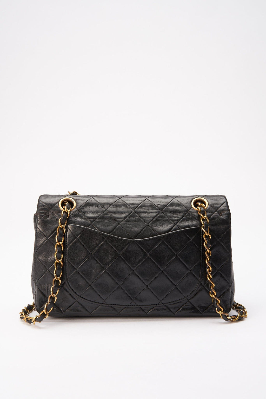 Chanel Classic Double Flap Bag Small Black Lambskin Leather