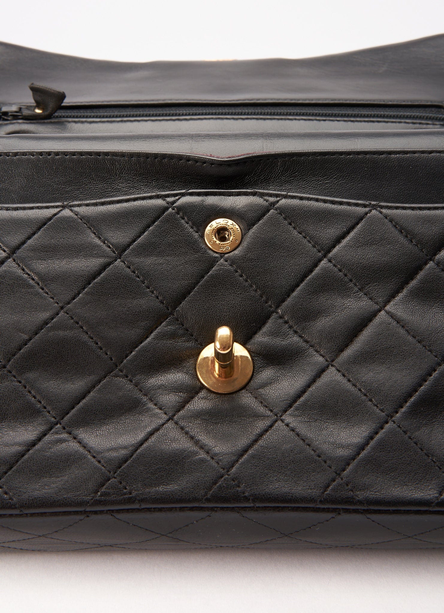 Chanel Classic Double Flap Bag Small Black Lambskin Leather