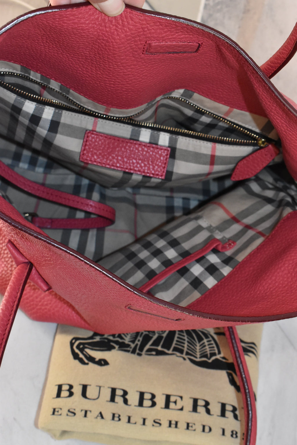 Handbag Designer By Burberry  Size: Medium