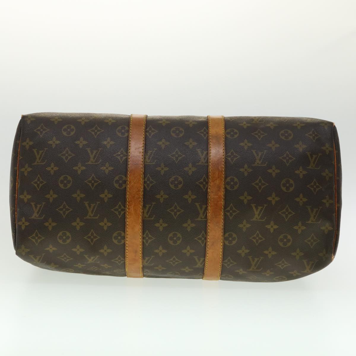 Louis Vuitton Brown Canvas Keepall 45 travel bag
