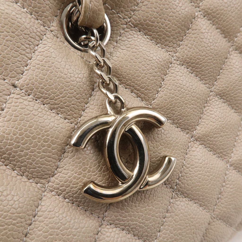 CHANEL Matelasse Mademoiselle Caviar Skin Chain Hand Bag A50556