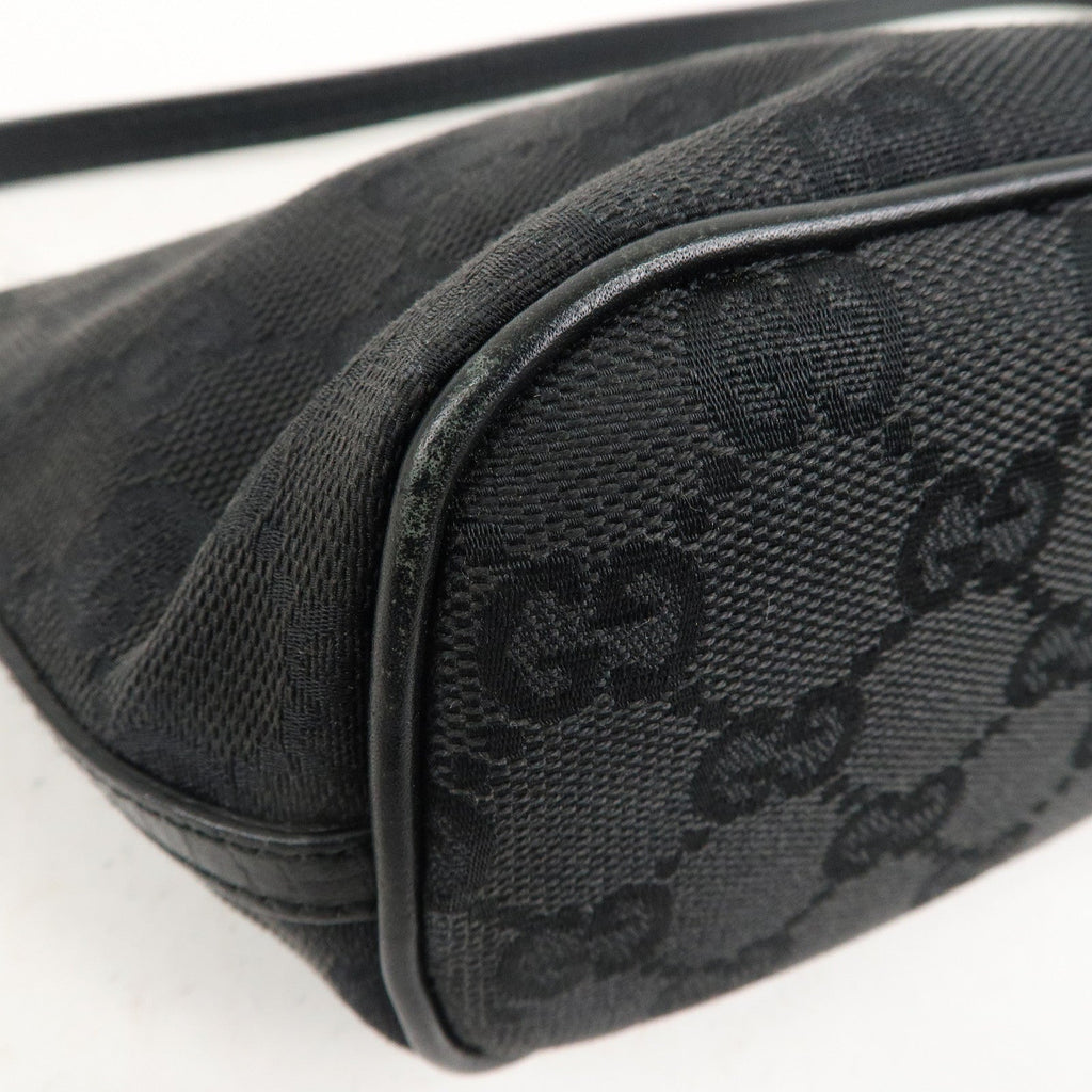 GUCCI Set of 2 Boat Bag GG Canvas Leather Pouch 07198 039.1103
