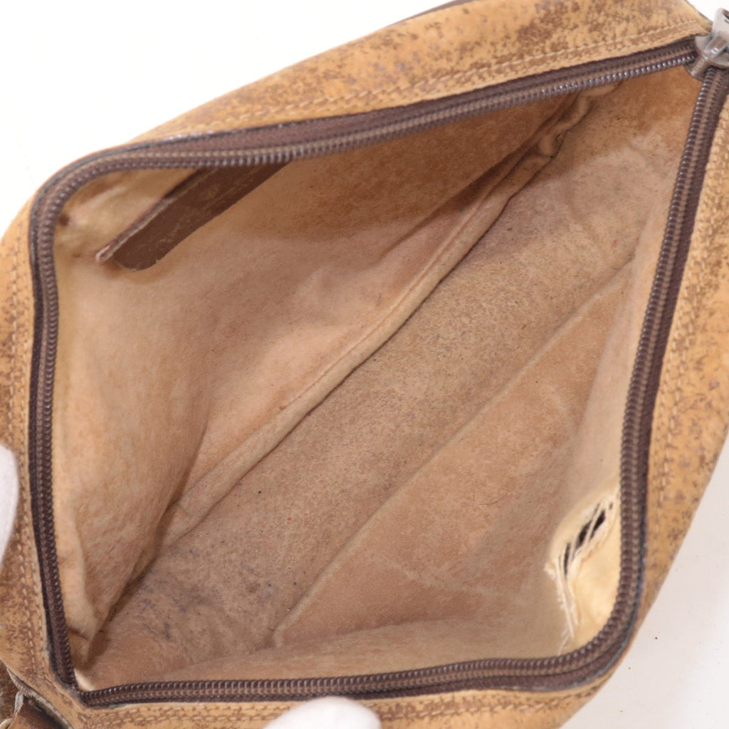 GUCCI Set of 3 Old Gucci GG Plus Leather Clutch Bag Beige Brown