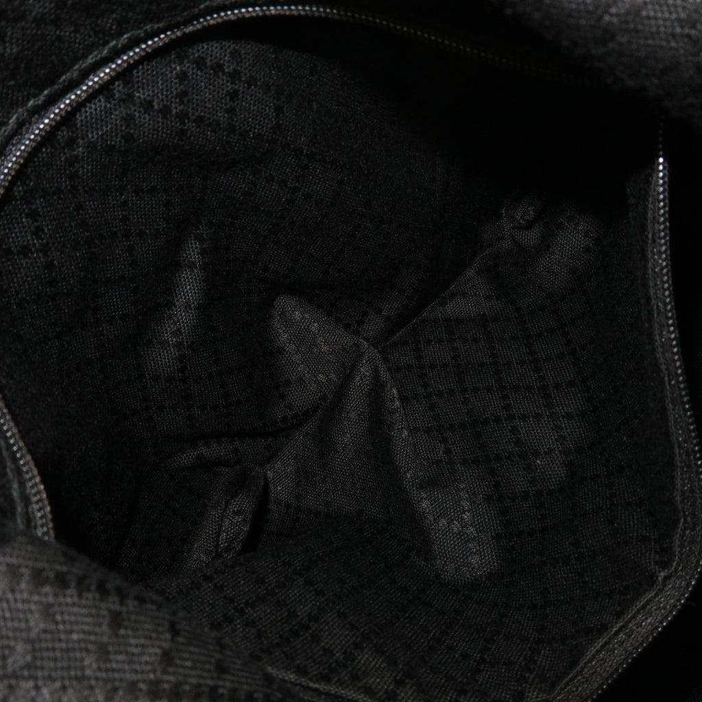 GUCCI Bamboo Nylon Patent Leather 2Way Shoulder Bag Black 001.1998