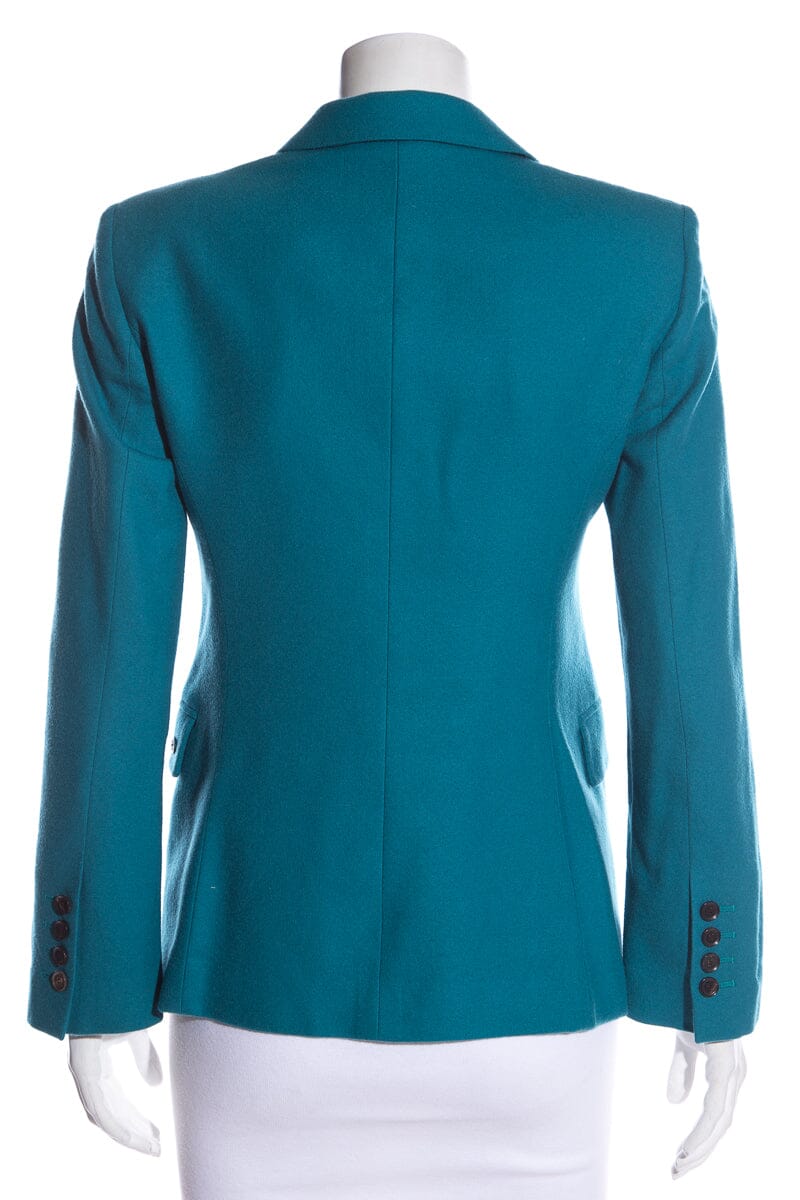 Gucci Teal Wool Blazer SZ 42