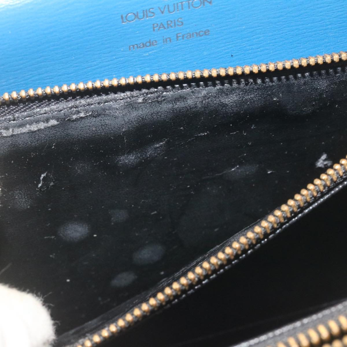 Louis Vuitton Blue Leather Concorde handbag bag
