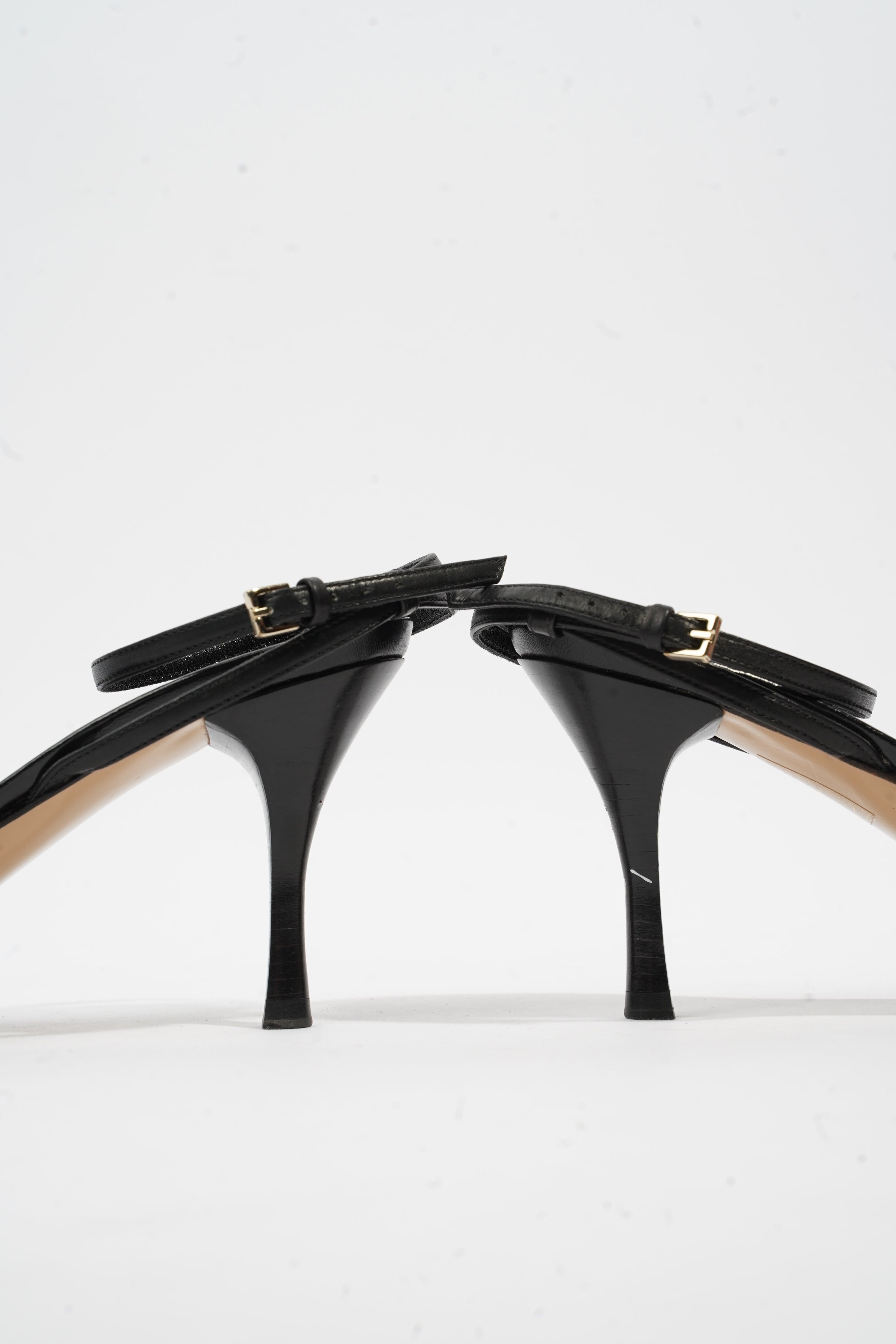 Gucci Strap Sandal Black Leather EU 37 UK 4