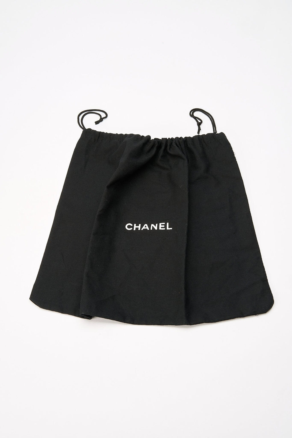 Chanel Black Textured Coated Nylon Single Flap Bag - Black