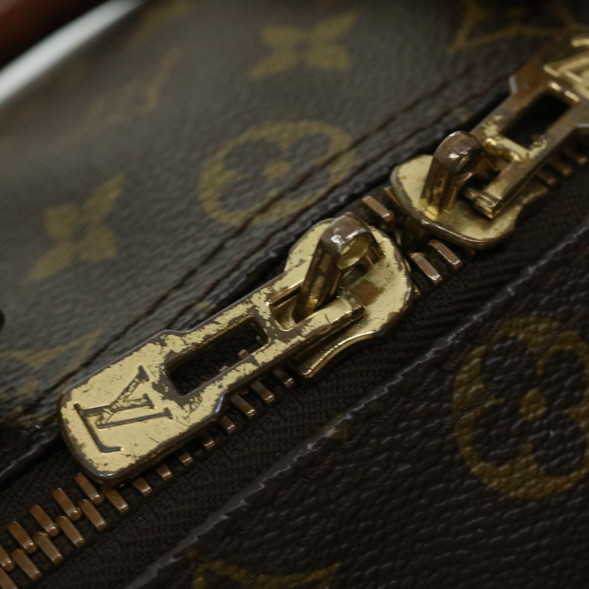 Louis Vuitton Brown Canvas Keepall 45 travel bag