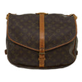 Louis Vuitton Brown Canvas Saumur 35 shoulder bag