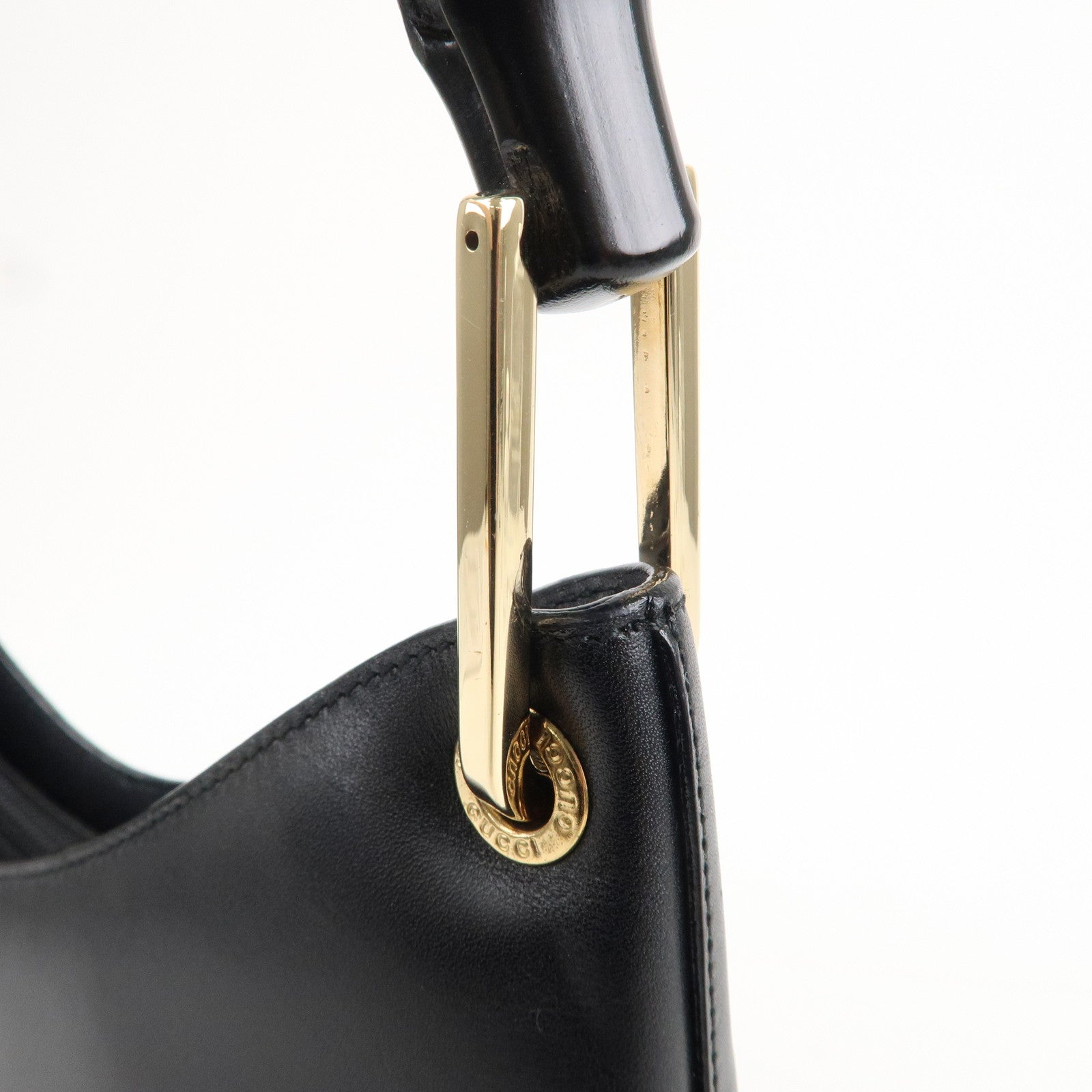 GUCCI Set of 2 Bamboo Leather Shoulder Bag 001.3006/001.1241.3007