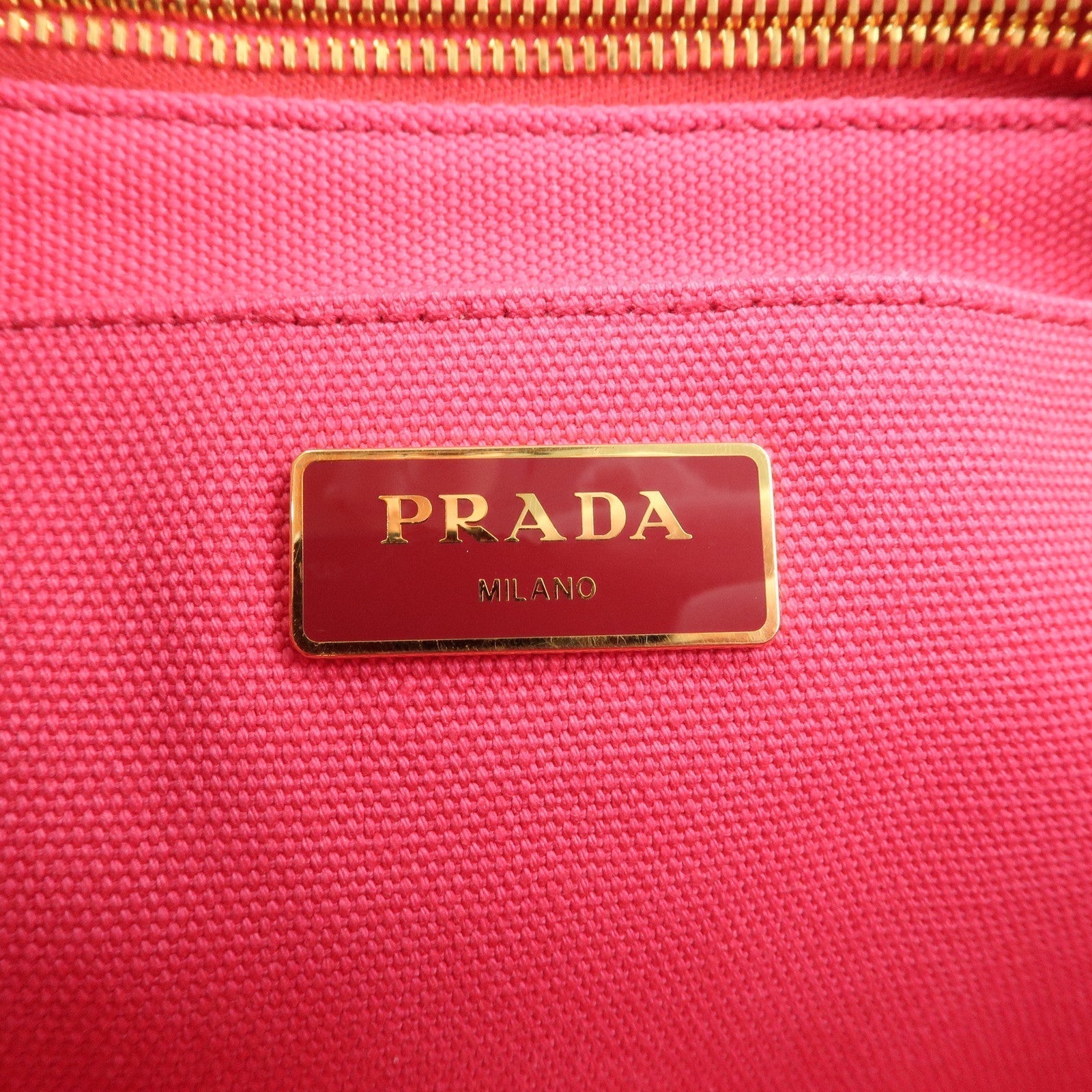Prada Canapa Canvas 2Way Bag Hand Bag Shoulder Bag Pink 1BG642