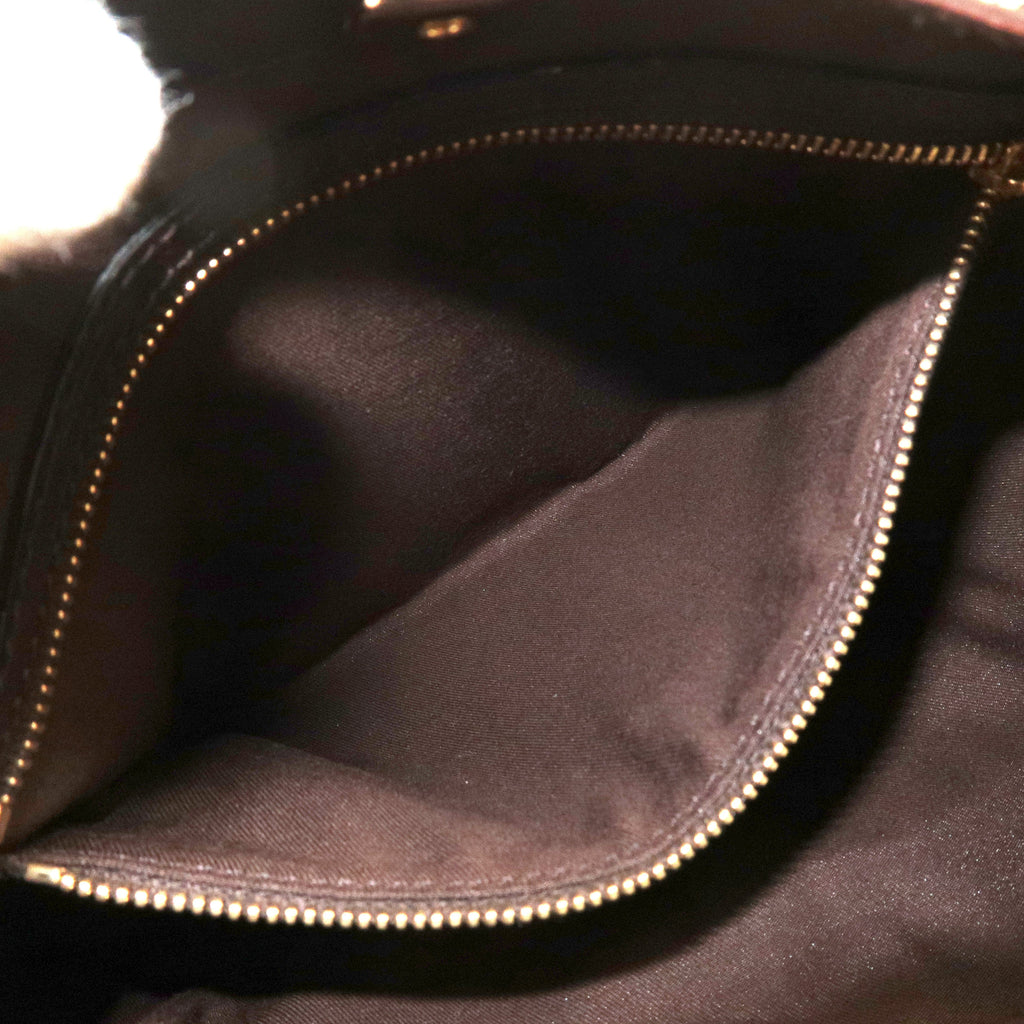 GUCCI Horsebit Sherry GG Canvas Leather Shoulder Bag Brown 137388