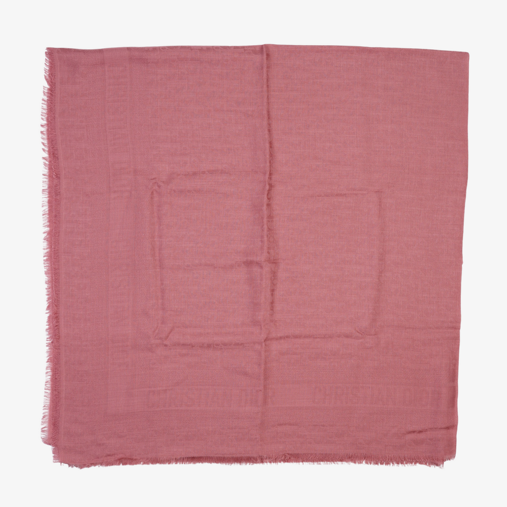 Dior Womens Oblique Scarf Pink