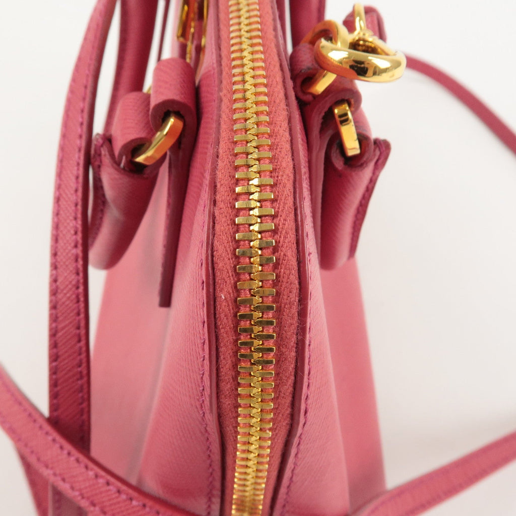 Prada Logo Leather 2Way Hand Bag Shoulder Bag Pink BL0838