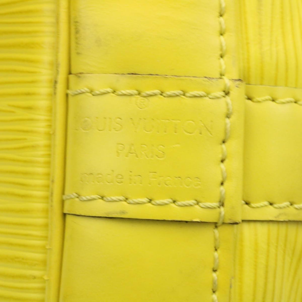 Louis Vuitton Yellow Leather Petit Noe shoulder bag