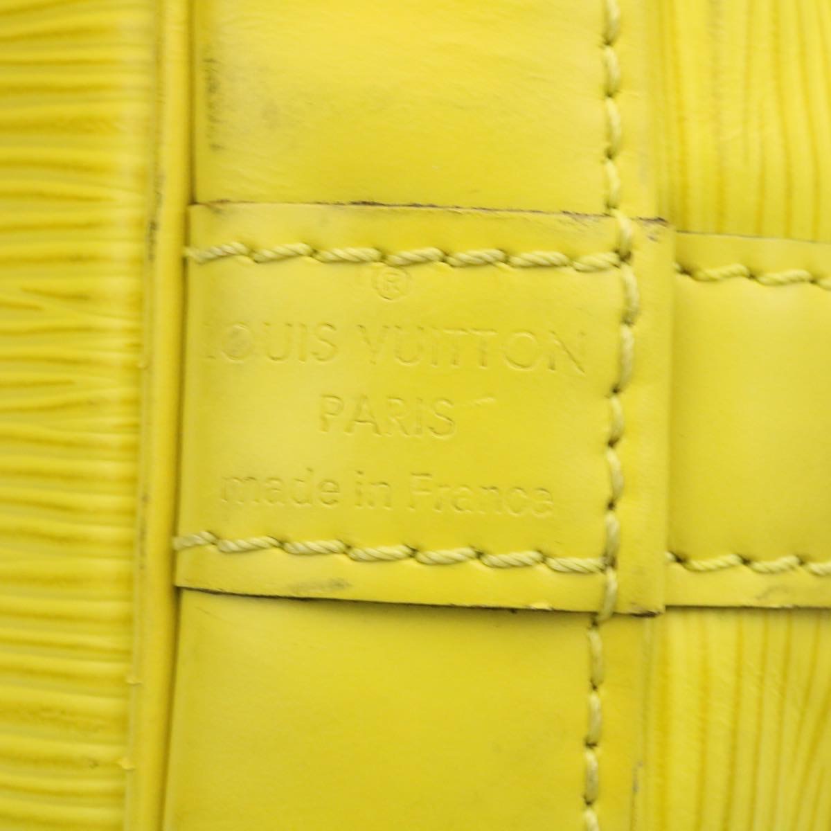 Louis Vuitton Yellow Leather Petit Noe shoulder bag