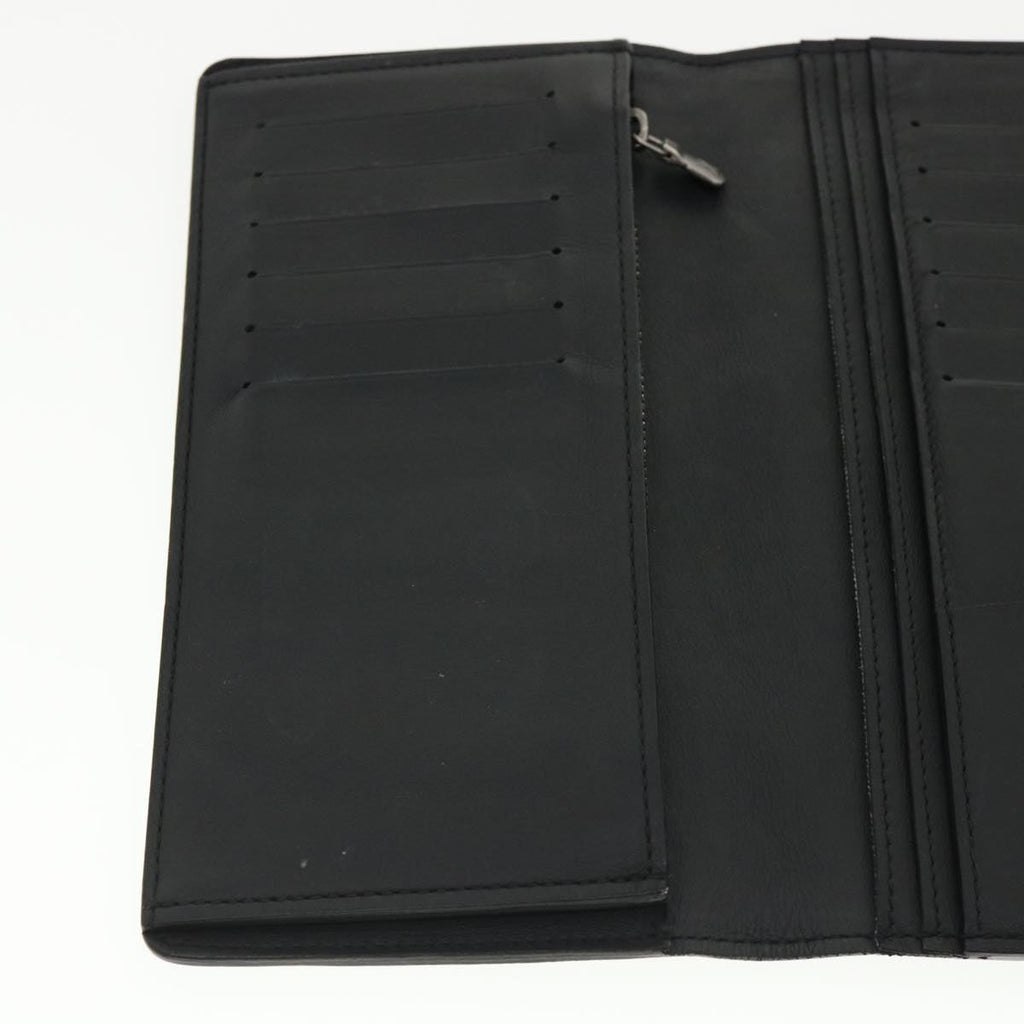 Louis Vuitton Black Leather Portefeuille Brazza wallet accessories