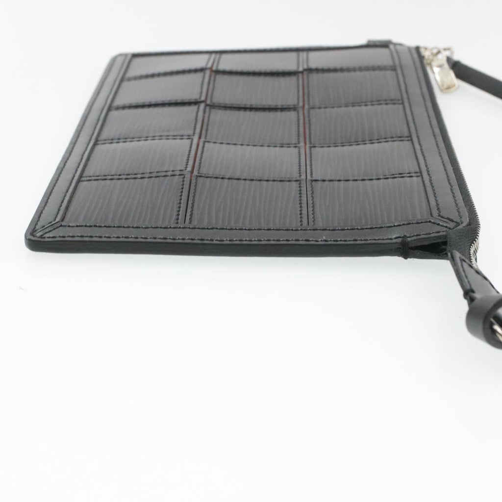Louis Vuitton Black Steel Pochette accessoires clutch bag
